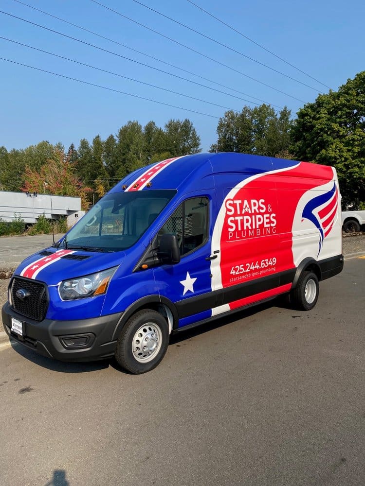 Stars and Plumbing Official Van